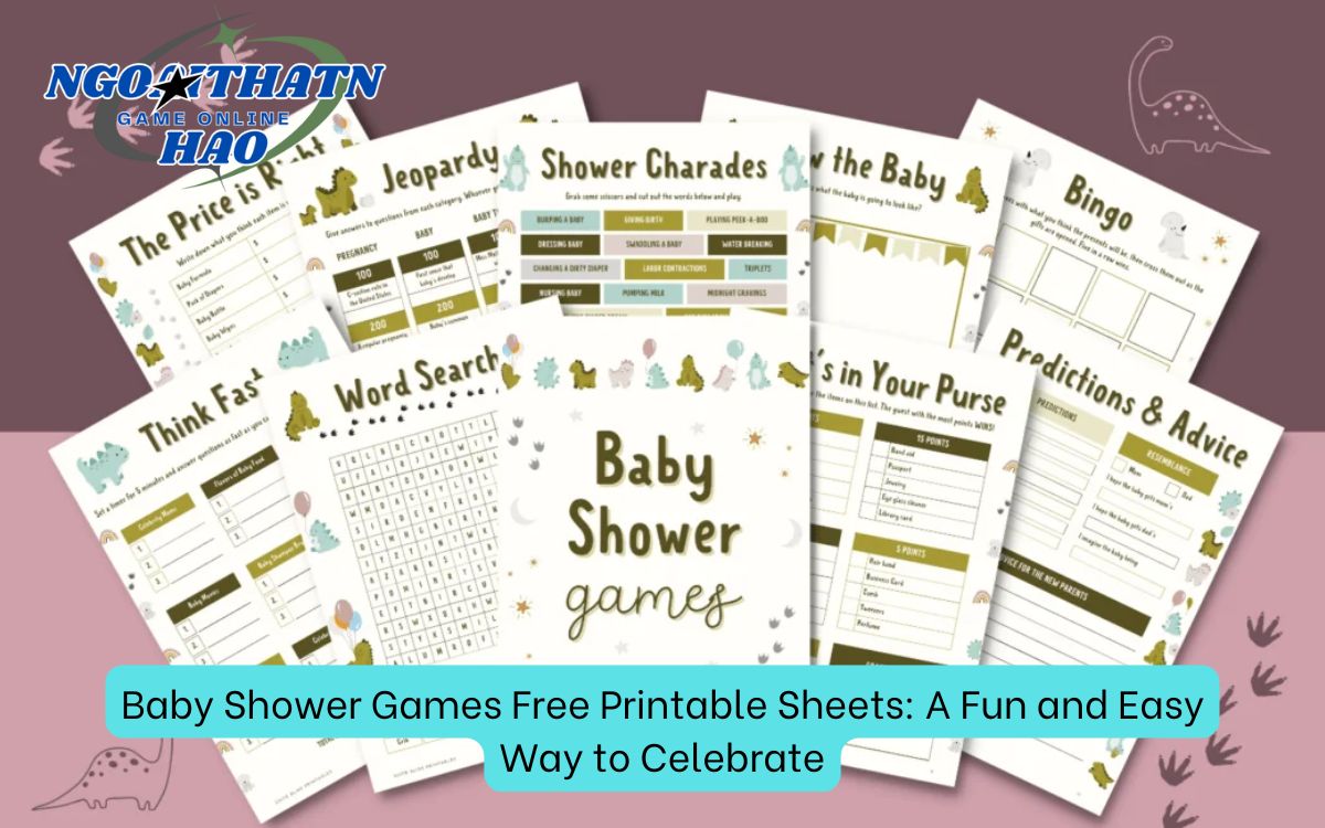 Baby Shower Games Free Printable Sheets: A Fun and Easy Way to Celebrate